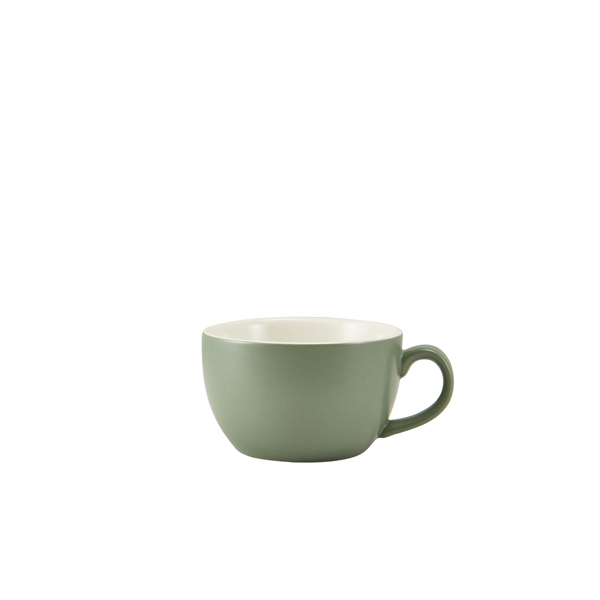 GenWare Porcelain Matt Sage Bowl Shaped Cup 17.5cl/ 6oz