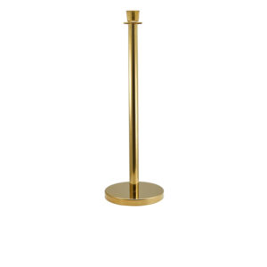 Genware Brass Plated Barrier Post
