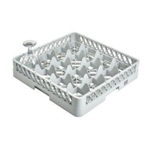 Genware 16 Comp Glass Rack With 3 Extenders