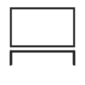 Black Luxor Metal GN 1/1 Riser 53 x 32.5 x 12cm