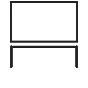 Black Luxor Metal GN 1/1 Riser 53 x 32.5 x 17cm