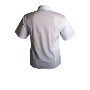 Coolback Press Stud Jacket (Short Sleeve) White XS
