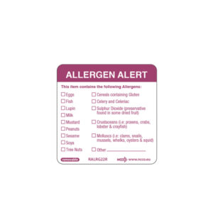 50X50mm Removable Allergen Label (500)