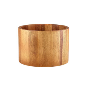 GenWare Acacia Wood Straight Sided Bowl 22.5 x 15cm