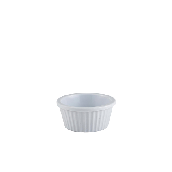 GenWare Melamine White Fluted Ramekin 28ml/ 1oz