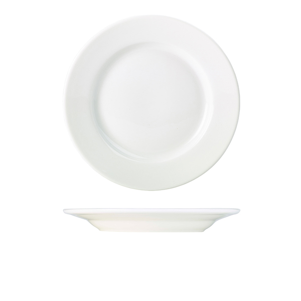 Genware Porcelain Classic Winged Plate 27cm/ 10.75"