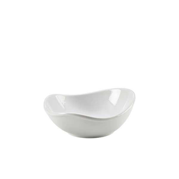 Genware Porcelain Organic Triangular Bowl 15cm/ 6"