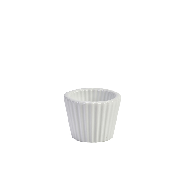 Genware Porcelain Fluted Ramekin 5.8cm/ 2.25"