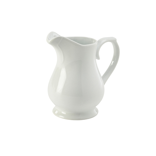 Genware Porcelain Traditional Serving Jug 28cl/ 10oz