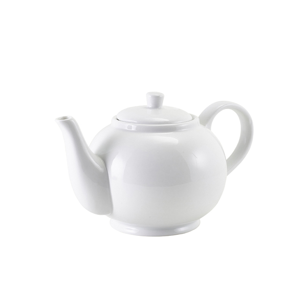 Genware Porcelain Teapot with Infuser 45cl/ 15.75oz