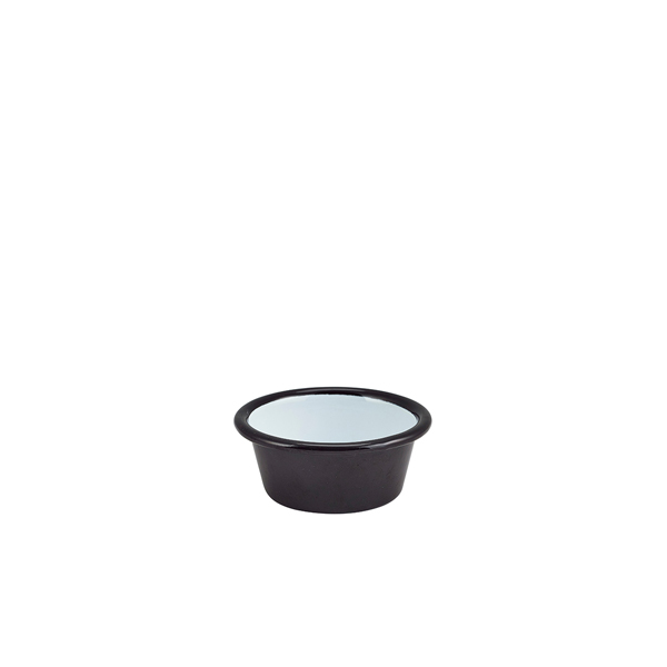 Enamel Ramekin Black 8cm Dia 90ml/ 3.2oz