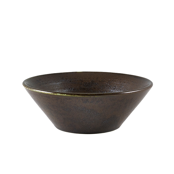 Terra Porcelain Black Conical Bowl 14cm