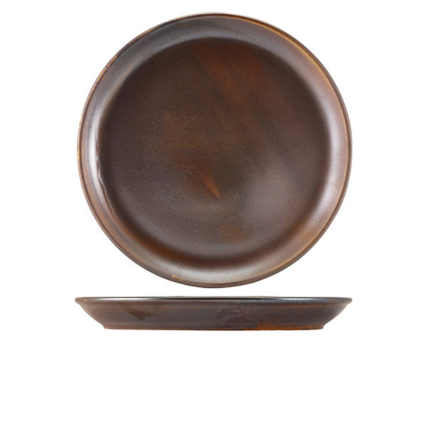 Terra Porcelain Rustic Copper Coupe Plate 30.5cm