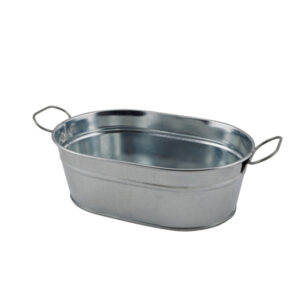 Galvanised Steel Serving Bucket 23 x 15 x 7cm