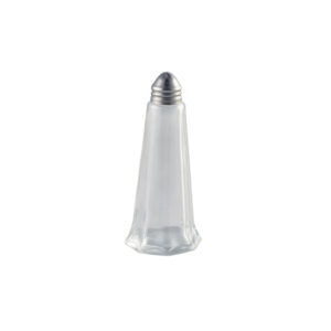 Glass Lighthouse Salt Shaker Silver Top