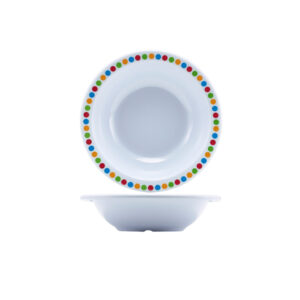 GenWare Melamine Coloured Circles Oatmeal Bowl 15.2cm/ 6"