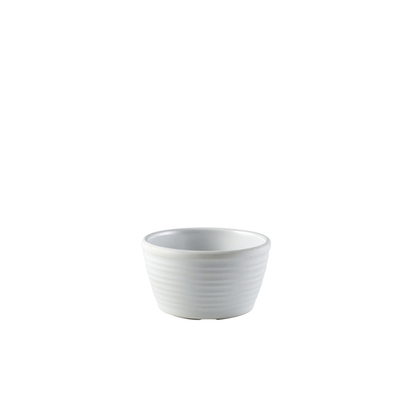 GenWare Melamine Matt White Ripple Ramekin 56ml/ 2oz