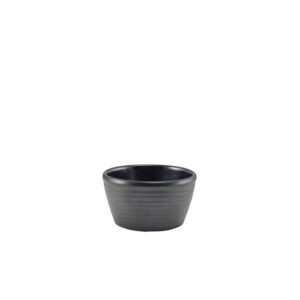 GenWare Melamine Matt Black Ripple Ramekin 56ml/ 2oz