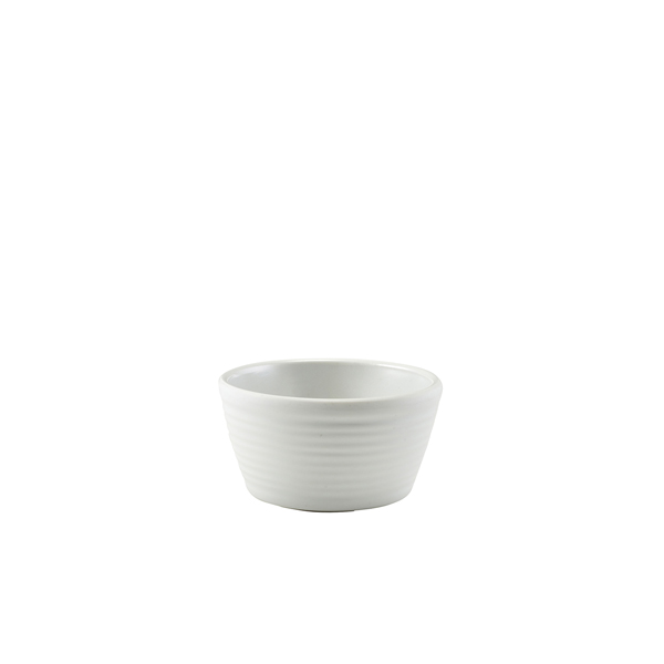 GenWare Melamine Matt White Ripple Ramekin 68ml/ 2.4oz