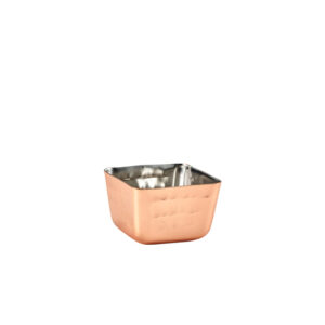 GenWare Copper Plated Square Hammered Ramekin 71ml/ 2.5oz
