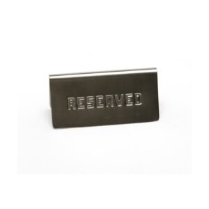 GenWare Stainless Steel Reserved Table Sign