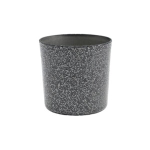 Stainless Steel Serving Cup 8.5 x 8.5cm Hammered Silver
