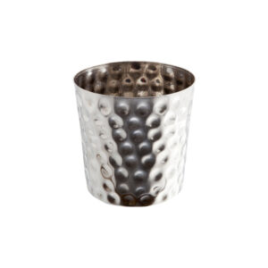 Hammered Stainless Steel Serving Cup 8.5 x 8.5cm
