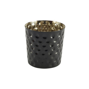 Black Hammered Stainless Steel Serving Cup 8.5 x 8.5cm