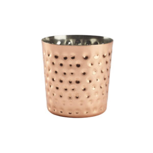 Hammered Copper Plated Serving Cup 8.5 x 8.5cm