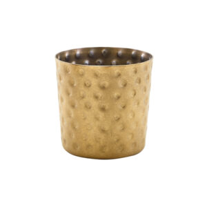 GenWare Gold Vintage Steel Hammered Serving Cup 8.5 x 8.5cm