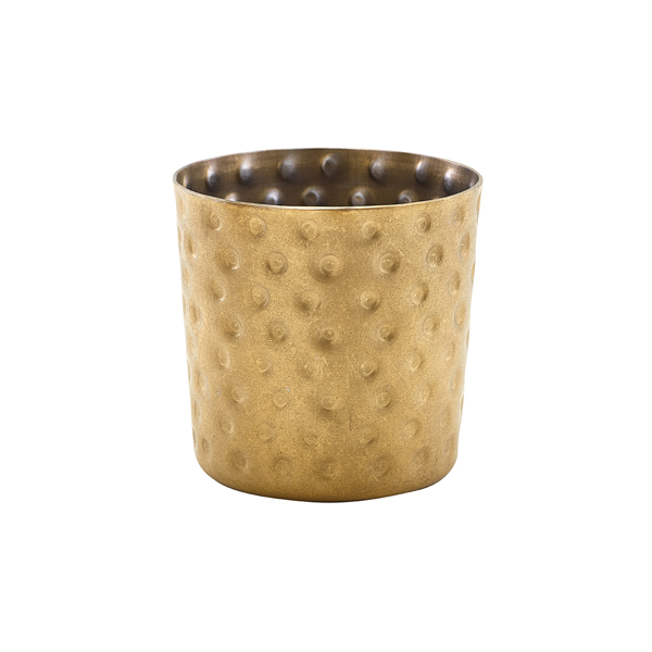 GenWare Gold Vintage Steel Hammered Serving Cup 8.5 x 8.5cm
