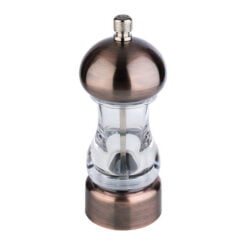 Carbon Steel 'Copper' Pepper mill  6cm / 2.4", H:15cm/ 5.9"