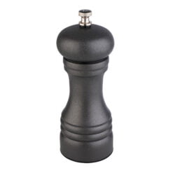 Carbon Steel 'Gunmetal' Pepper mill  6cm / 2.4", H:15.5cm