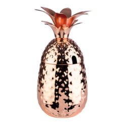 Pineapple Barrel Mug - Copper look, Stainless Steel Cup 9cm