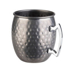 Stainless Steel Antique Hammered look Moscow Mule Barrel Mug