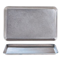 Antique Steel Rectangular Tray 30cm x 19.5cm/ 12'' X 7.5"