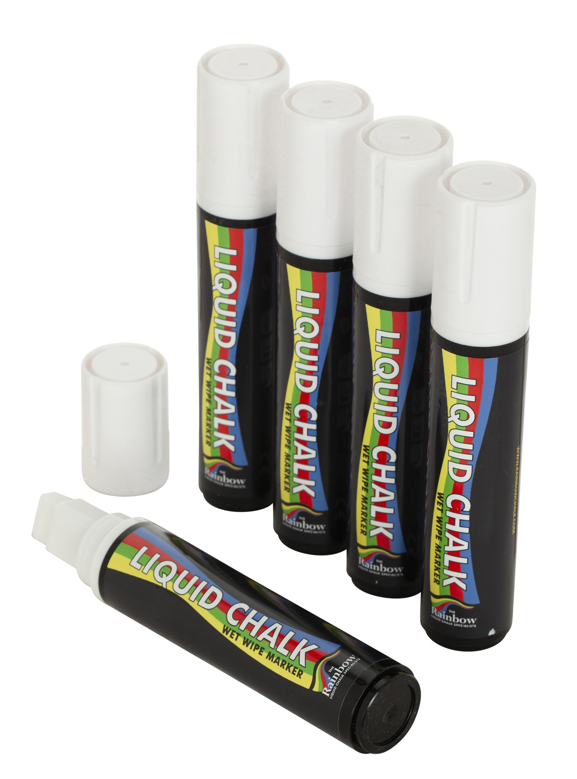 15mm Liquid Chalk Pen Pk 5 WHITE