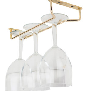 Glass Hanger 10 Inch BRASS c/w 3 screws