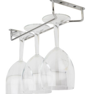 Glass Hanger 10 Inch CHROME c/w 3 screws