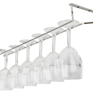 Glass Hanger 24 Inch CHROME c/w 3 screws