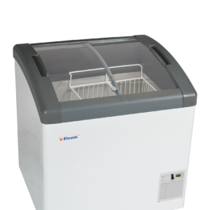 Sliding Curved Glass Lid Chest Freezer