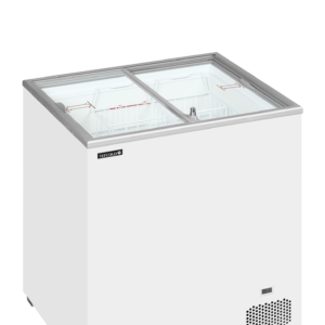 Sliding Flat Glass Lid Chest Freezer