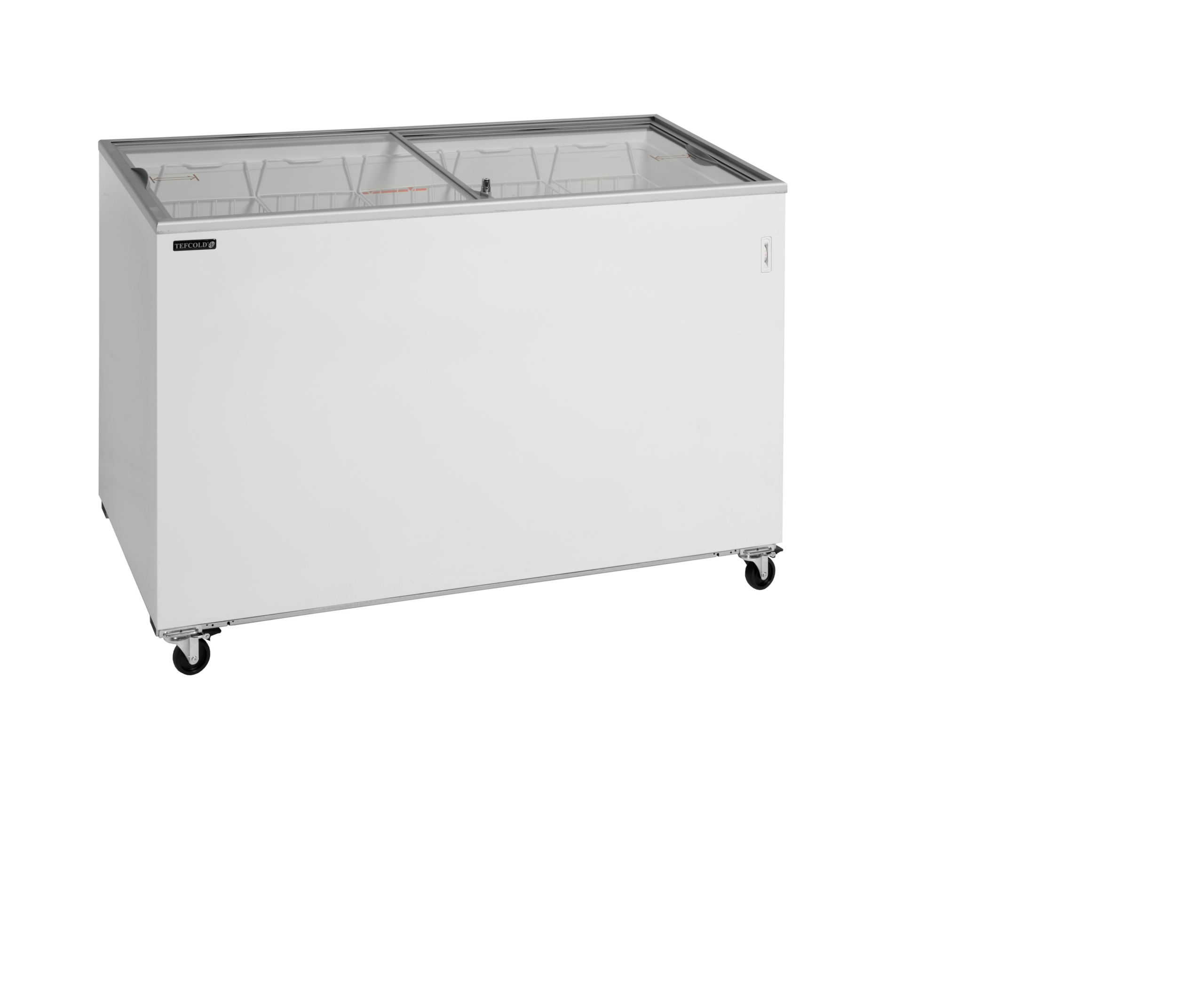 Sliding Flat Glass Lid Chest Freezer