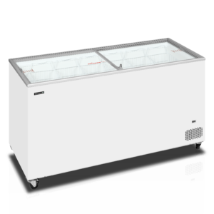 Sliding Flat Glass Lid Chest Freezer