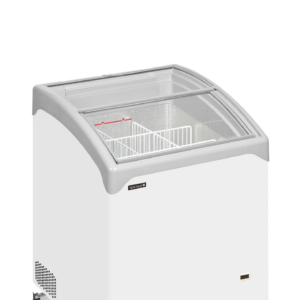 Sliding Curved Glass Lid Chest Freezer