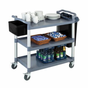 Polprop/Aluminium 3 Tier Serving Trolley
