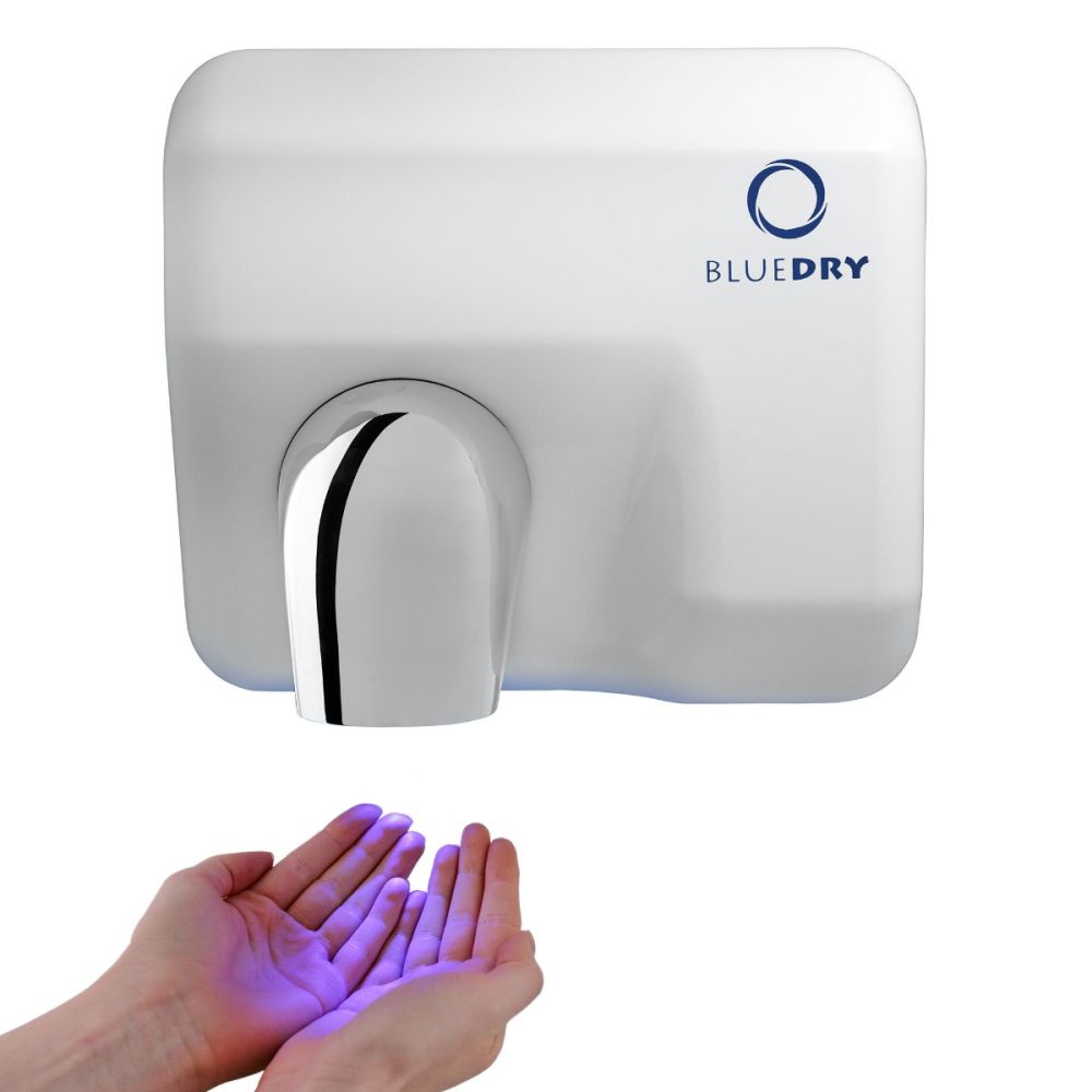 BlueDry Blue Storm Nozzle Hand Dryer | 2300 Watts | Rotating Nozzle