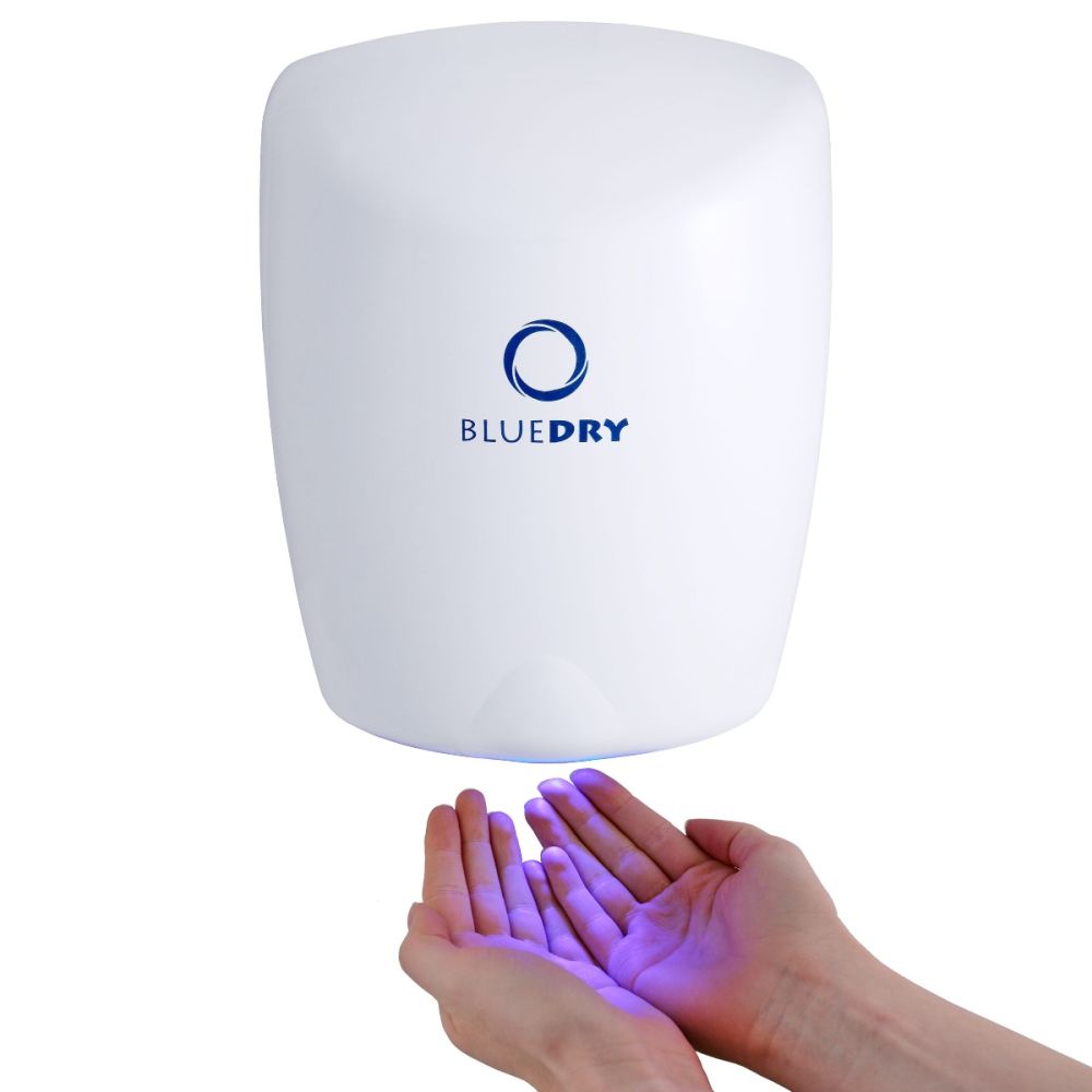 BlueDry Mini Jet Hand Dryer | 500-1350 watts | Compact & High Speed