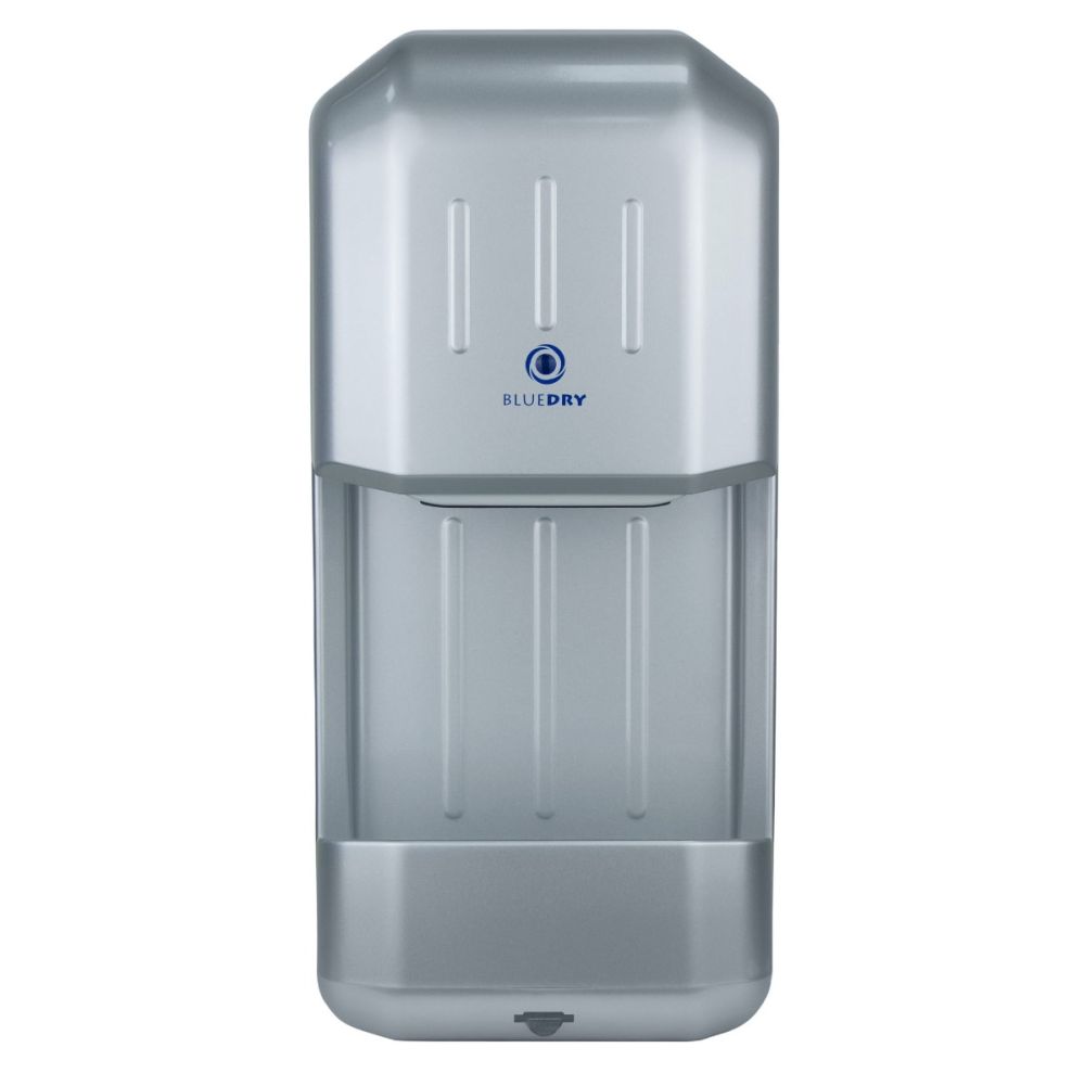 BlueDry Silver Fast Dry Hand Dryer | 880 watts | Blade Drying System & Water Catchment Tray