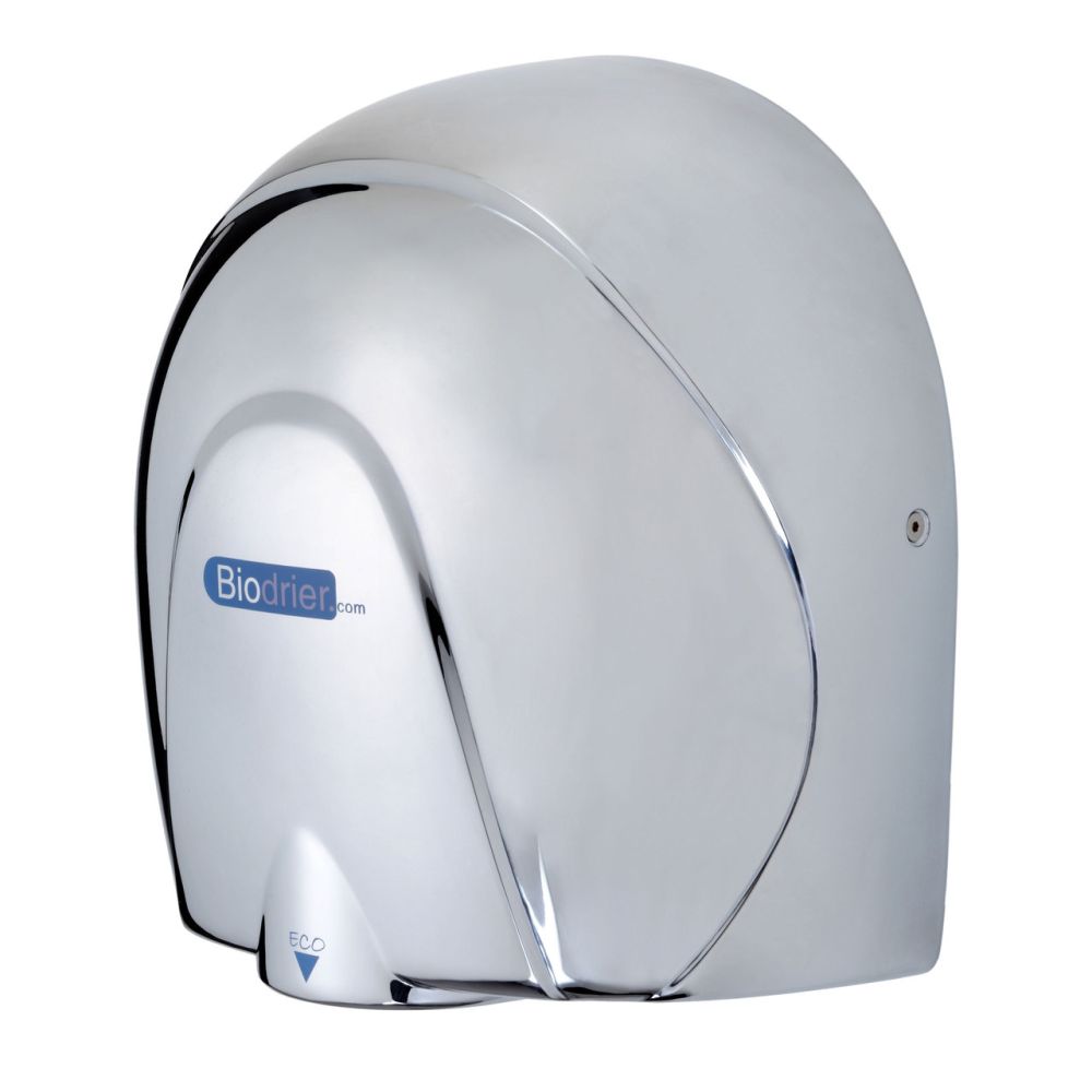 Biodrier Eco Chrome Hand Dryer | 0.65-0.9kW | High Speed & Anti Vandal
